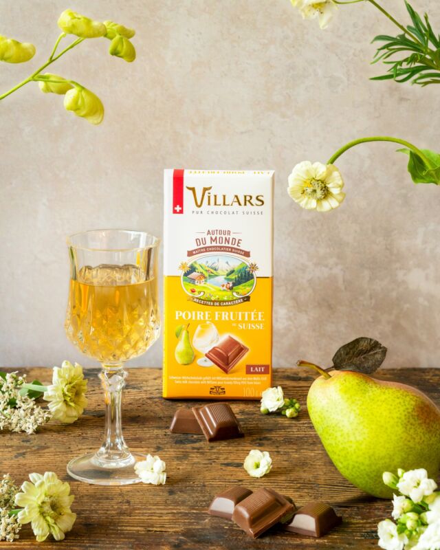 🍫🍐 Savourez notre chocolat au lait fourré à la liqueur de Poire Williams du Valais.

Depuis 1935, Villars encapsule cette liqueur fruitée dans une fine coquille de chocolat suisse, alliant douceur et caractère. ✨

-

🍫🍐 Geniessen Sie unsere Milchschokolade gefüllt mit Walliser Williamsbirnenlikör.

Seit 1935 verkapselt Villars diesen fruchtigen Likör in einer feinen Schweizer Schokoladenhülle und verbindet so Süsse mit Charakter. ✨

#chocolat #schokolade #switzerland #chocolatvillars